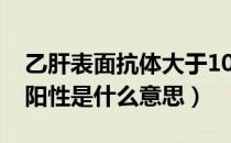 乙肝表面抗体大于1000（体检乙肝表面抗体阳性是什么意思）