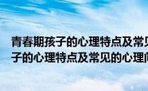 青春期孩子的心理特点及常见的心理问题及应对（青春期孩子的心理特点及常见的心理问题）