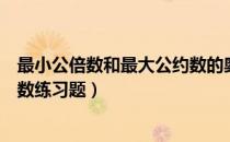 最小公倍数和最大公约数的奥数题（最小公倍数和最大公约数练习题）