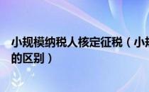 小规模纳税人核定征税（小规模纳税人核定征收和查账征收的区别）