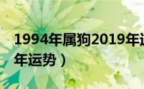 1994年属狗2019年运程（1994年属狗2019年运势）