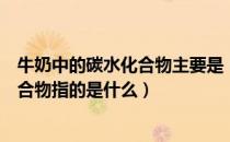 牛奶中的碳水化合物主要是（通常饮料牛奶中所说的碳水化合物指的是什么）