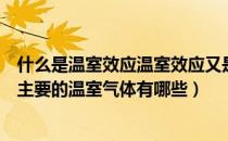 什么是温室效应温室效应又是如何产生的（什么是温室效应主要的温室气体有哪些）