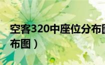 空客320中座位分布图片（空客320中座位分布图）