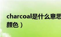 charcoal是什么意思中文（charcoal是什么颜色）