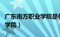 广东南方职业学院是什么档次（广东南方职业学院）