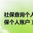 社保查询个人账户缴费明细查询（怎样查询社保个人账户）