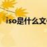 iso是什么文件格式（iso后缀是什么文件）