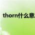 thorn什么意思（THORN中文是什么意思）