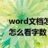 word文档怎么看字数不算标点（word文档怎么看字数）