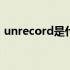 unrecord是什么意思（record是什么意思）