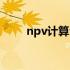 npv计算公式残值（npv计算公式）