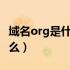 域名org是什么意思?（域名后面org是代表什么）