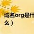 域名org是什么意思?（域名后面org是代表什么）