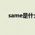 same是什么意思（smart是什么意思）